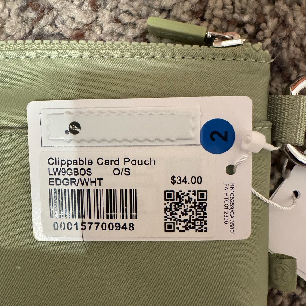 Lululemon Athletica Green Key & Card Holder - Picture 3 of 4